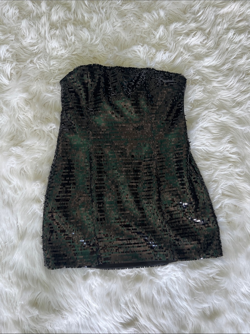 NWT A.L.C. Elsie Strapless Paillette
Sequin Minidress - Picture 7 of 8